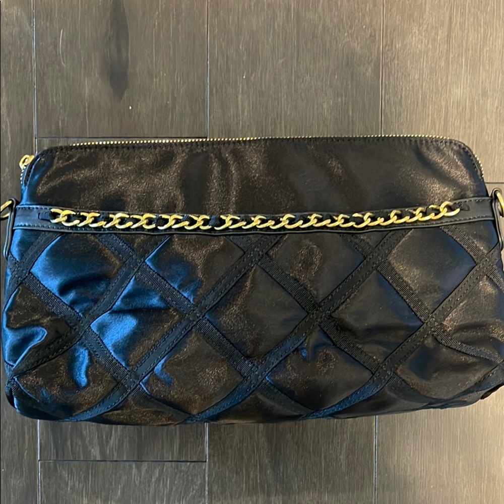 Black Quilted Chain Shoulder Bag